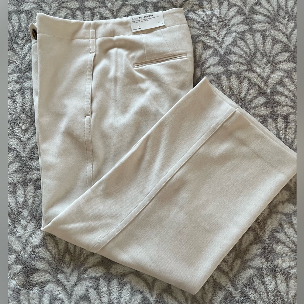 Ann Taylor High Rise wide leg croppants - Picture 7 of 8